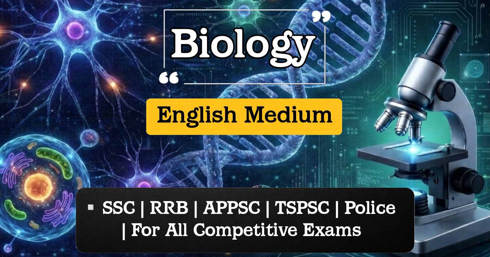 Biology MCQs and Notes in English