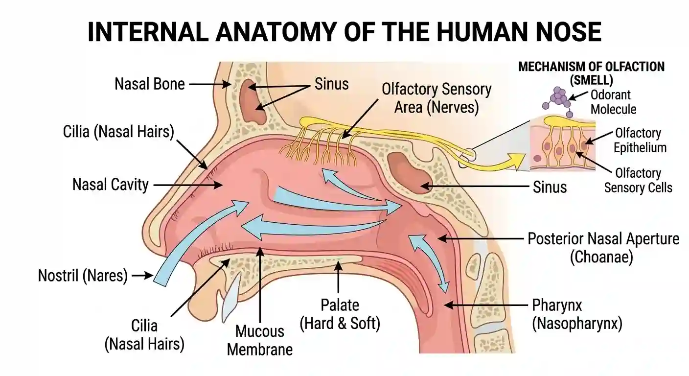 Human Olfactory System | Human Olfactory System MCQ English