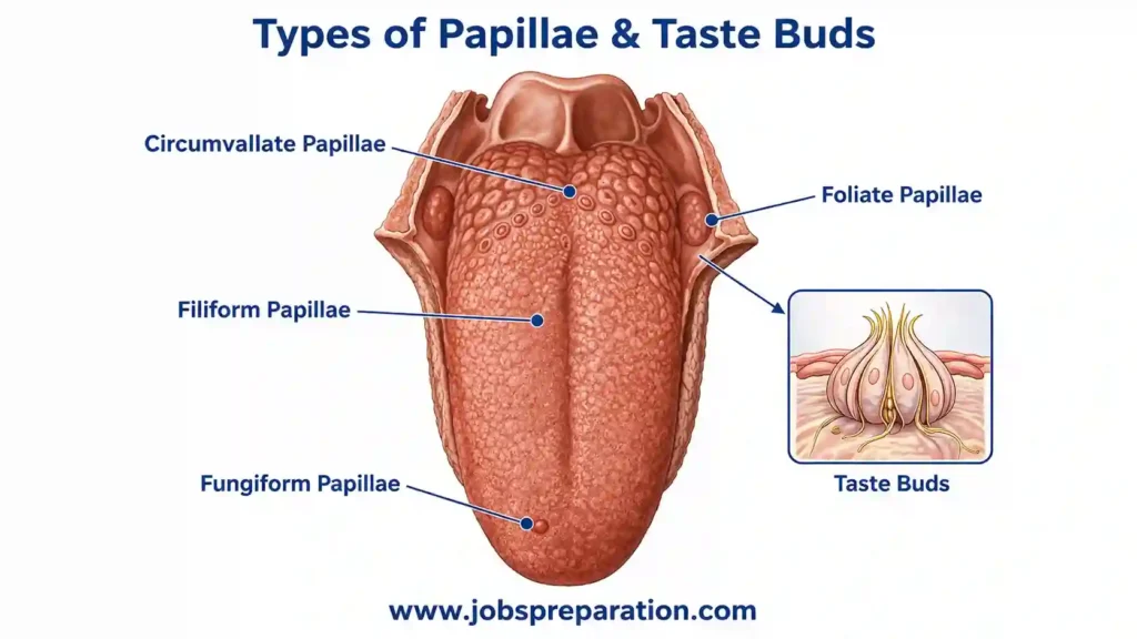 నాలుక రుచి మొగ్గలు పాపిల్లే | tongue taste buds mcqs telugu